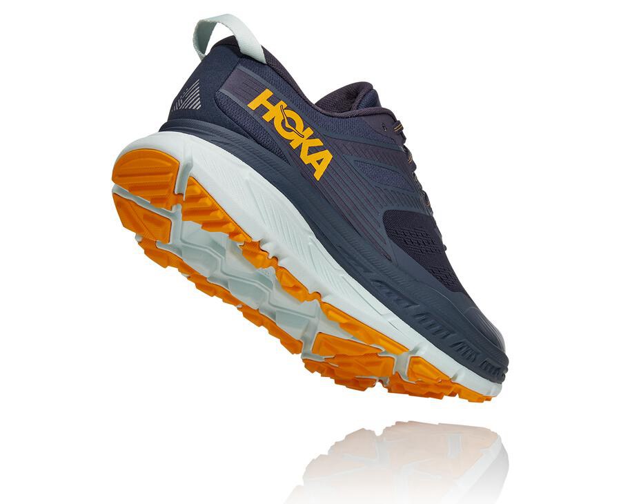 Zapatillas Trail Hoka One One Hombre - Stinson Atr 6 - Azul Marino/Blancas - QXM905174